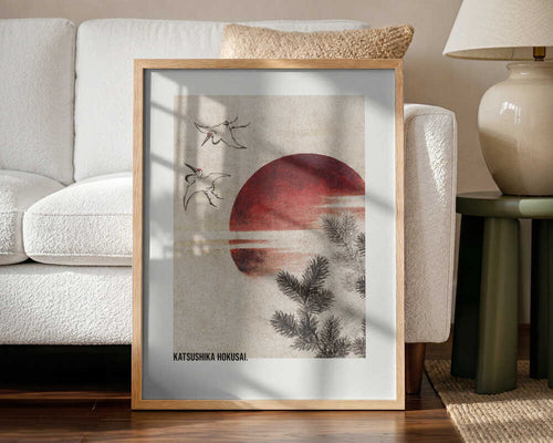 Birds and Sunset, From Album of Sketches (1814) Art Print UK — Japanese Vibrant Wall Art — Living Room — Wall It All Prints
