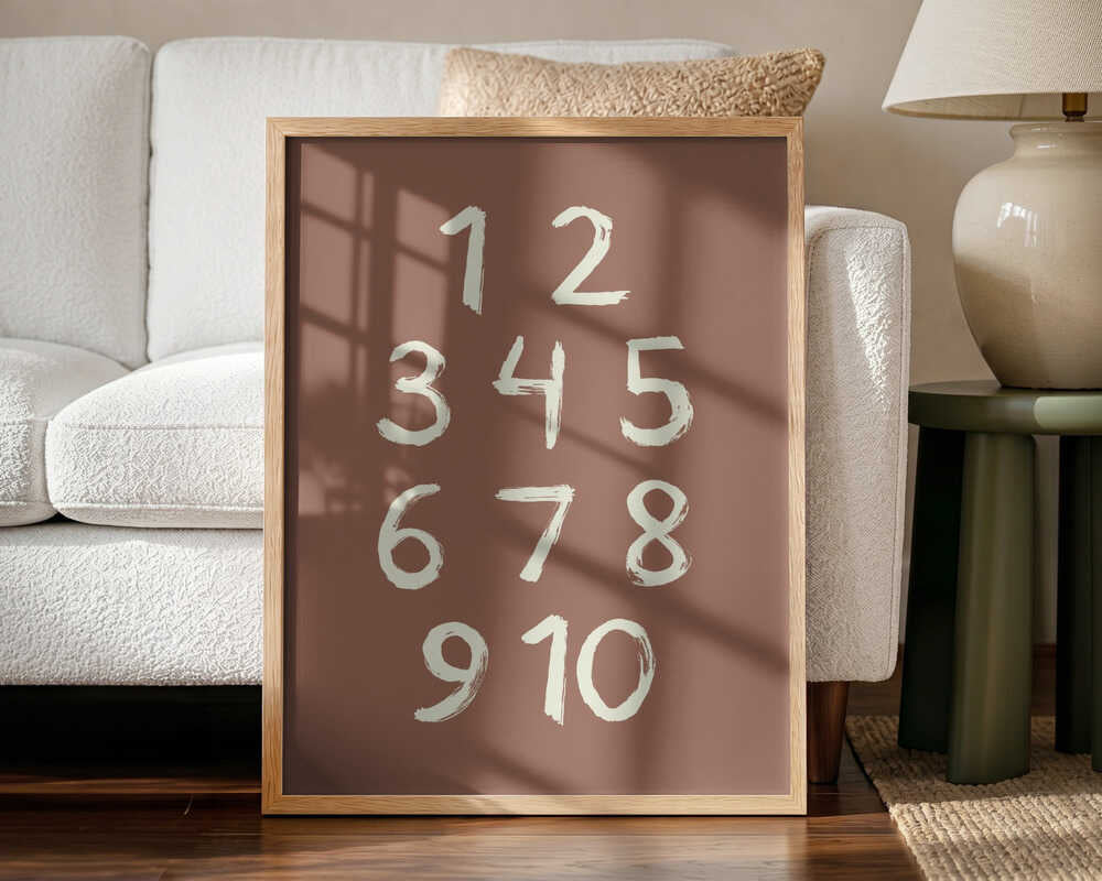 Hand Drawn Counting Numbers