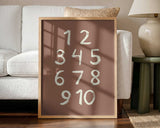 Hand Drawn Counting Numbers