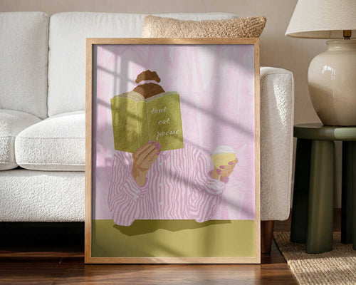 All Is Poetry Art Print UK — Portrait Vibrant Wall Art — Bedroom — Wall It All Prints