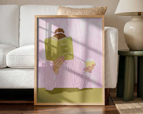 All Is Poetry Art Print UK — Portrait Calm Wall Art — Bedroom — Wall It All Prints