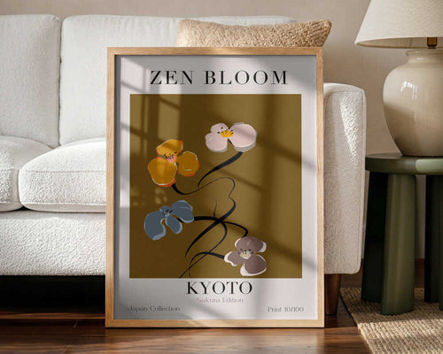 Blossom Harmony Art Print UK — Japanese Calm Wall Art — Bedroom — Wall It All Prints