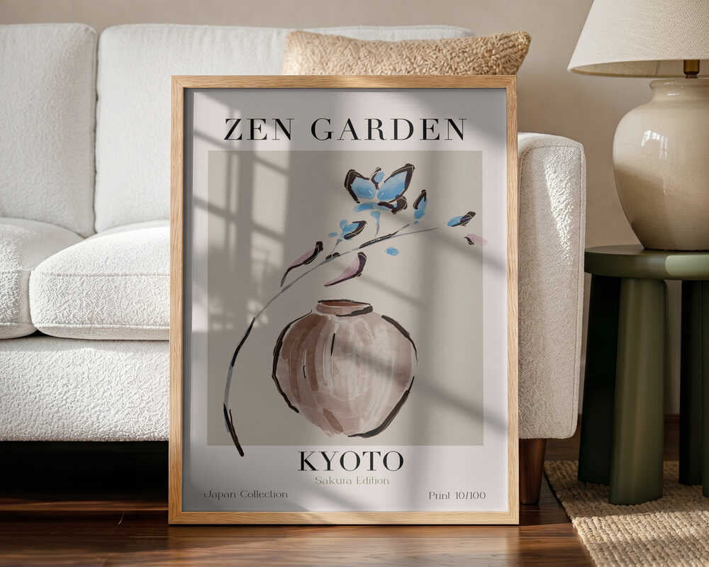 Kyoto Serenity Art Print UK — Japanese Calm Wall Art — Bedroom — Wall It All Prints