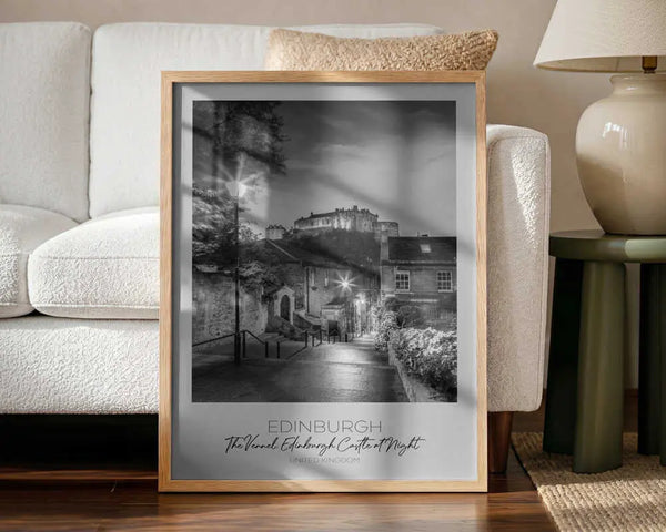 Historic Edinburgh Castle Night Melanie Viola