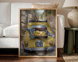 Vintage Fiat Lemon Drive City Art