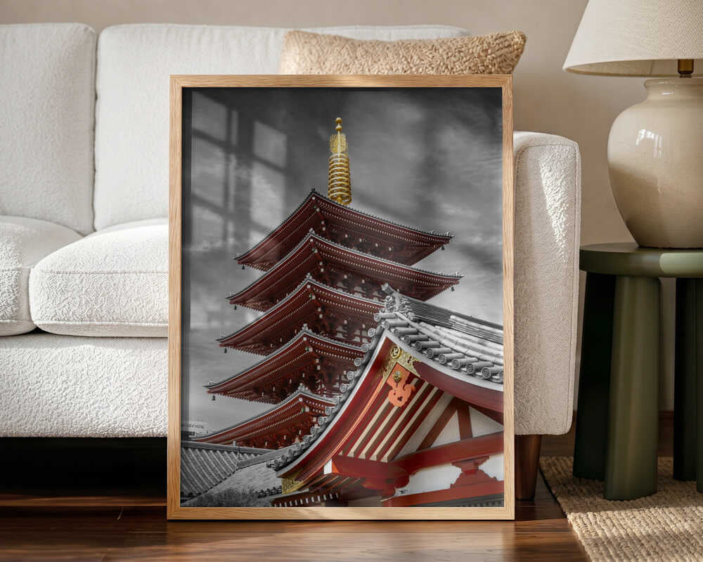 Vibrant Japanese Pagoda Melanie Viola