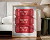 North Pole Christmas Tickets Jolly and Dash
