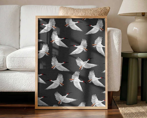 Graceful White Birds Flying Nicholas