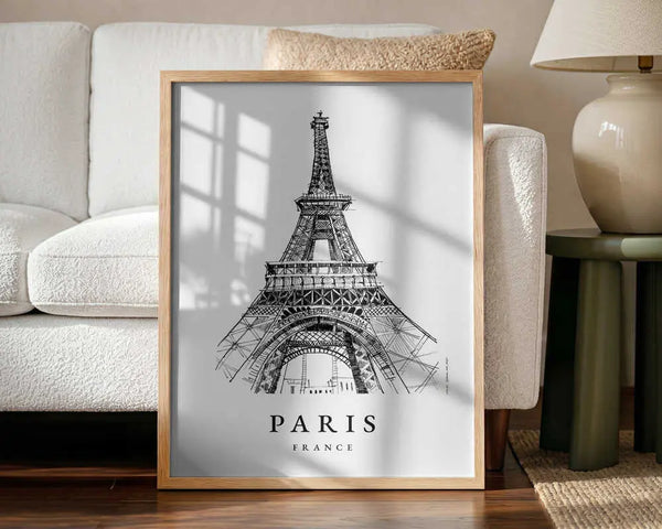 Eiffel Tower Paris Sketch Awol Art Alex