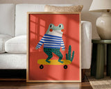 Skating frog