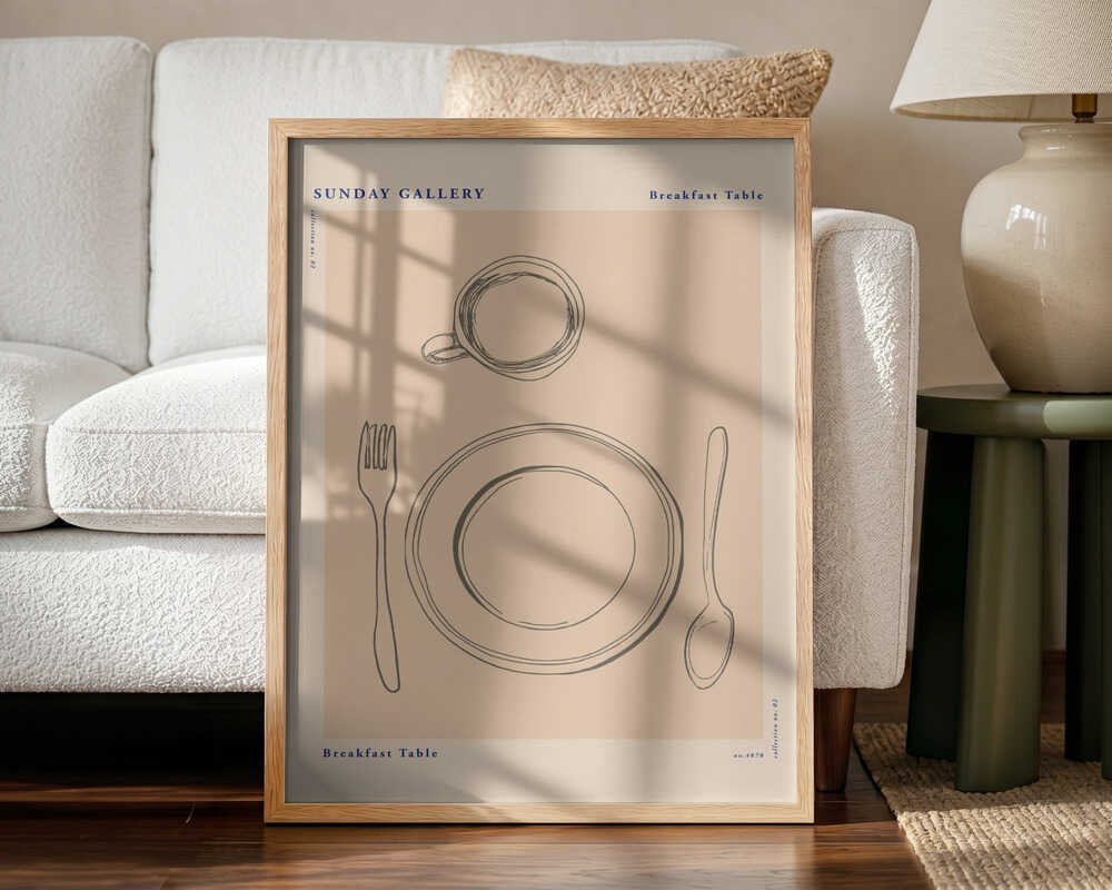 Sundaygalleryno29 Art Print UK — Abstract Minimal Wall Art — Kitchen — Wall It All Prints