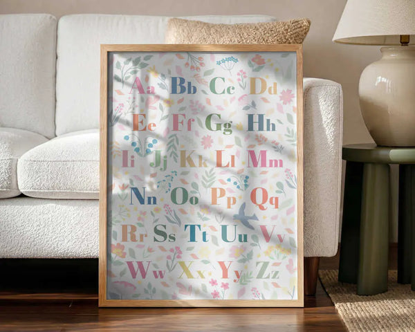 Pastel Floral Alphabet Sarah Manovski