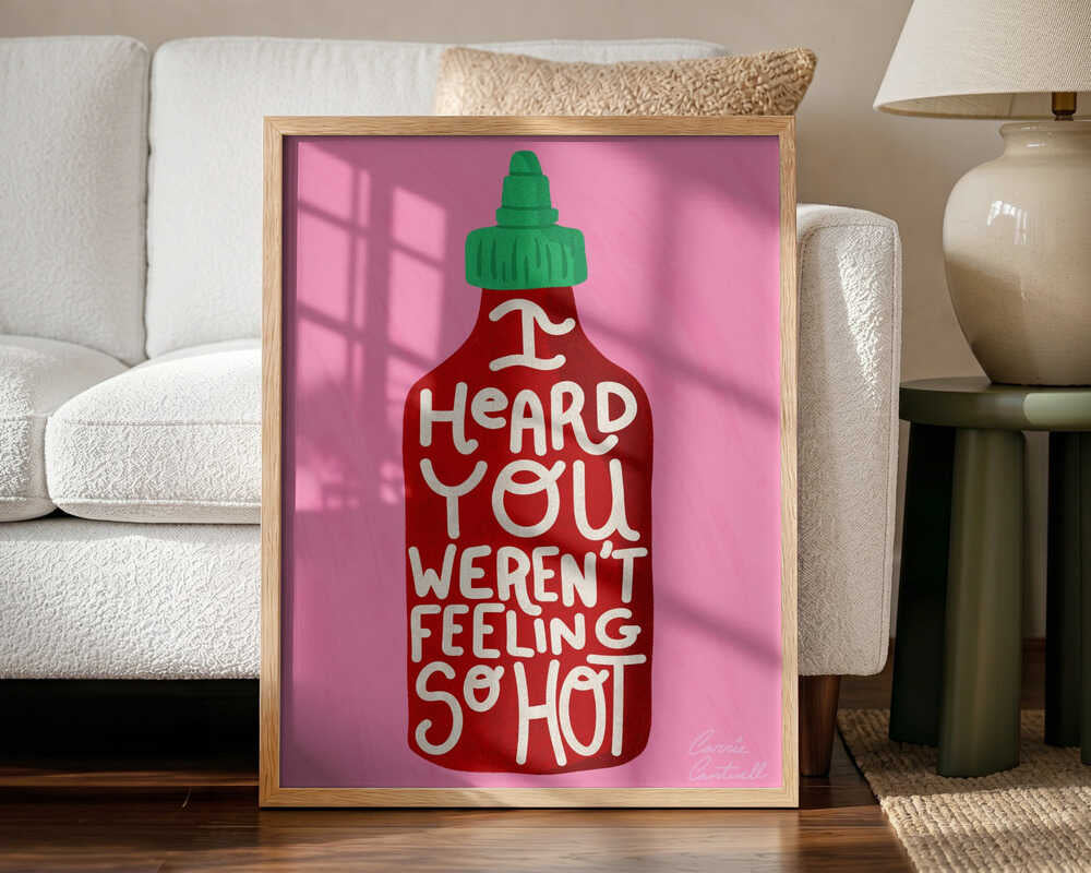 Feeling So Hot Art Print UK — Food Fresh Wall Art — Kitchen — Wall It All Prints