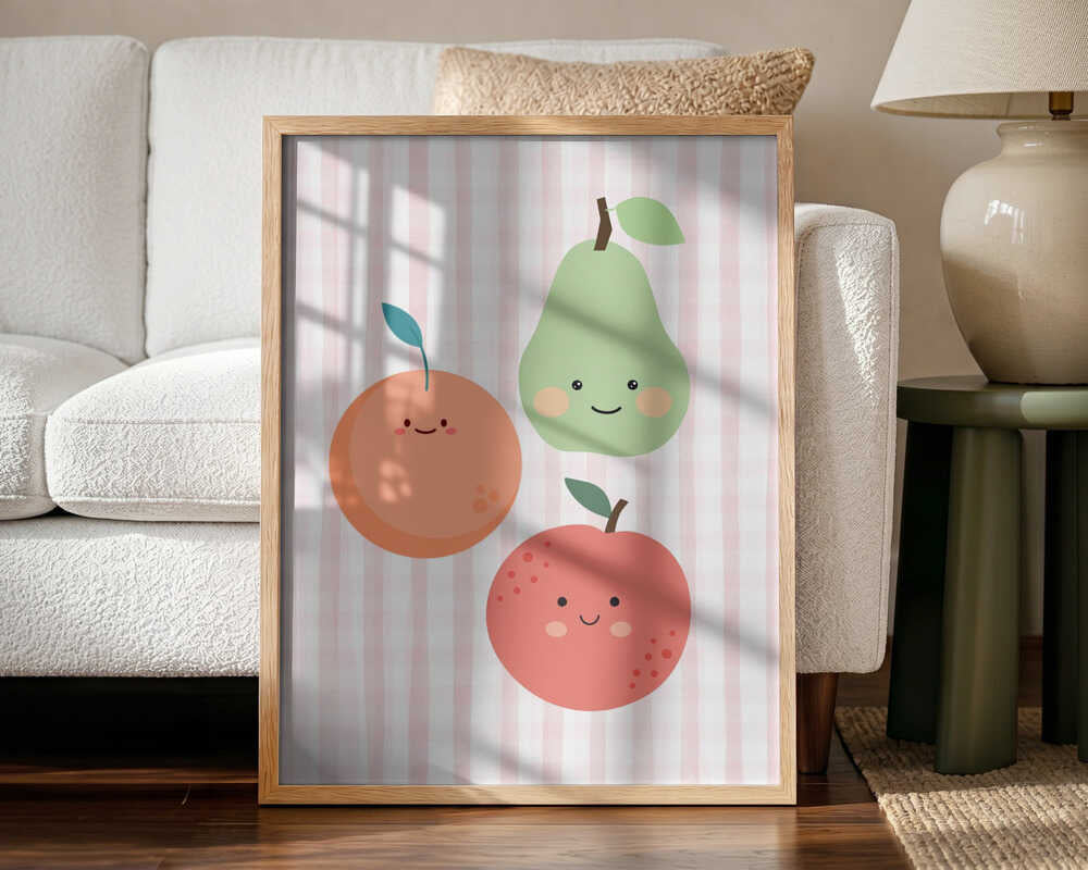 Cute Happy Fruits