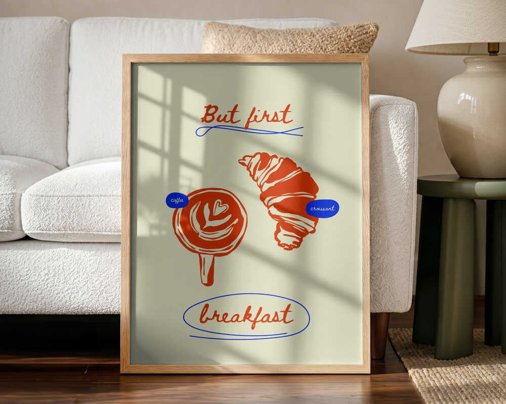 Summercollectionno40 Art Print UK — Abstract Warm Wall Art — Kitchen — Wall It All Prints