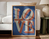 Retro Love Word