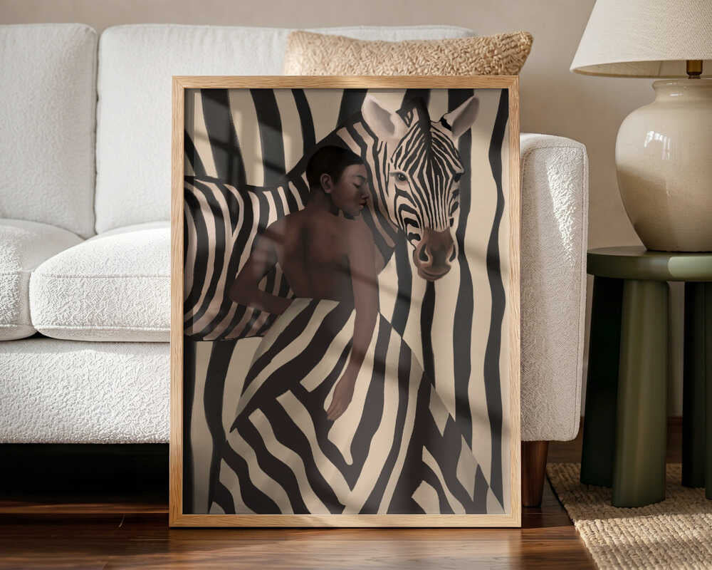 Elegant Zebra Woman