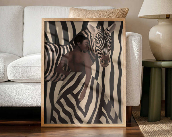 Elegant Zebra Woman