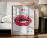 Vintage Red Lips Graphic