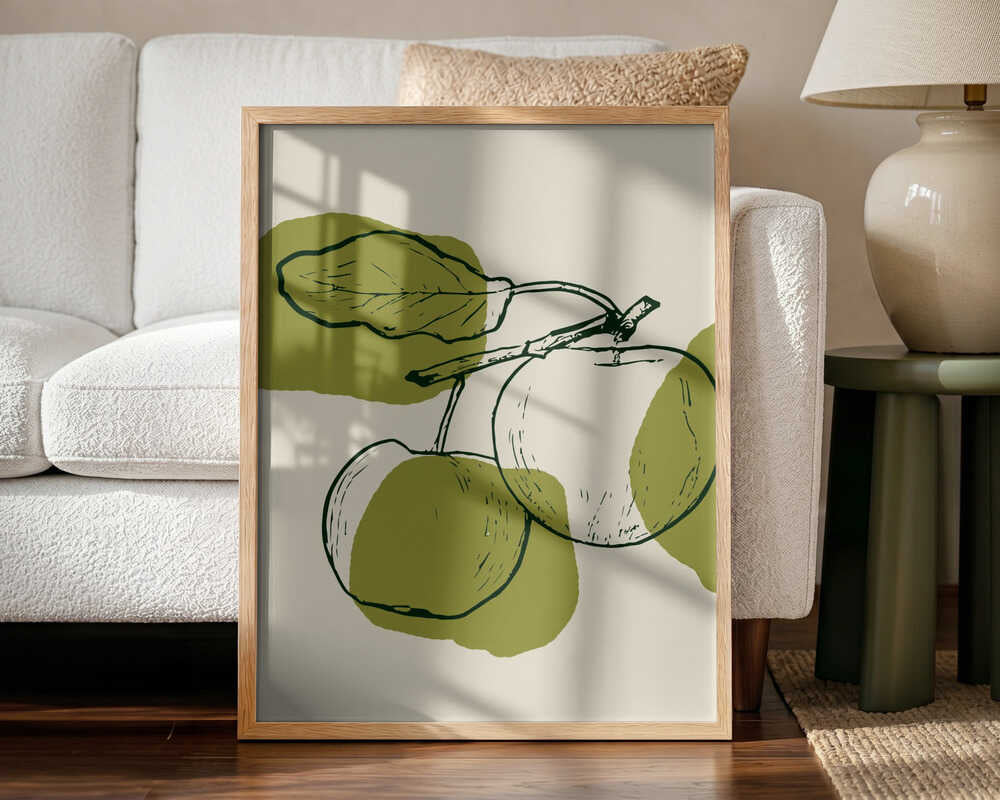 Applesno04 Art Print UK — Botanical Calm Wall Art — Kitchen — Wall It All Prints
