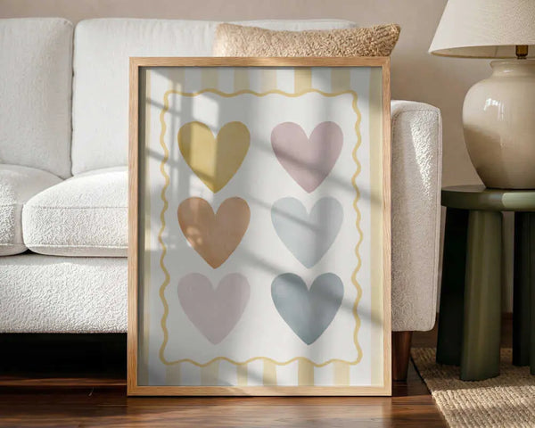 Soft Pastel Hearts Menina Lisboa