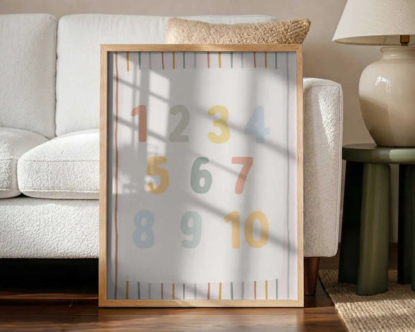 Pastel Counting Numbers Menina Lisboa