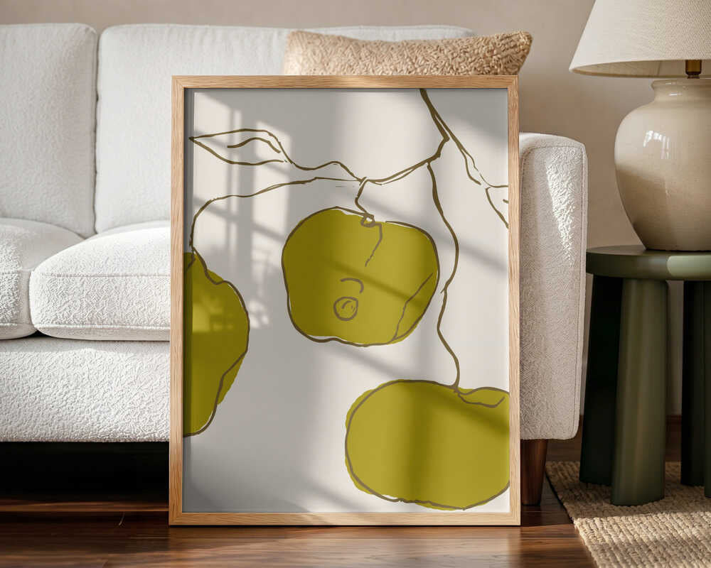 Applesno06 Art Print UK — Botanical Minimal Wall Art — Kitchen — Wall It All Prints