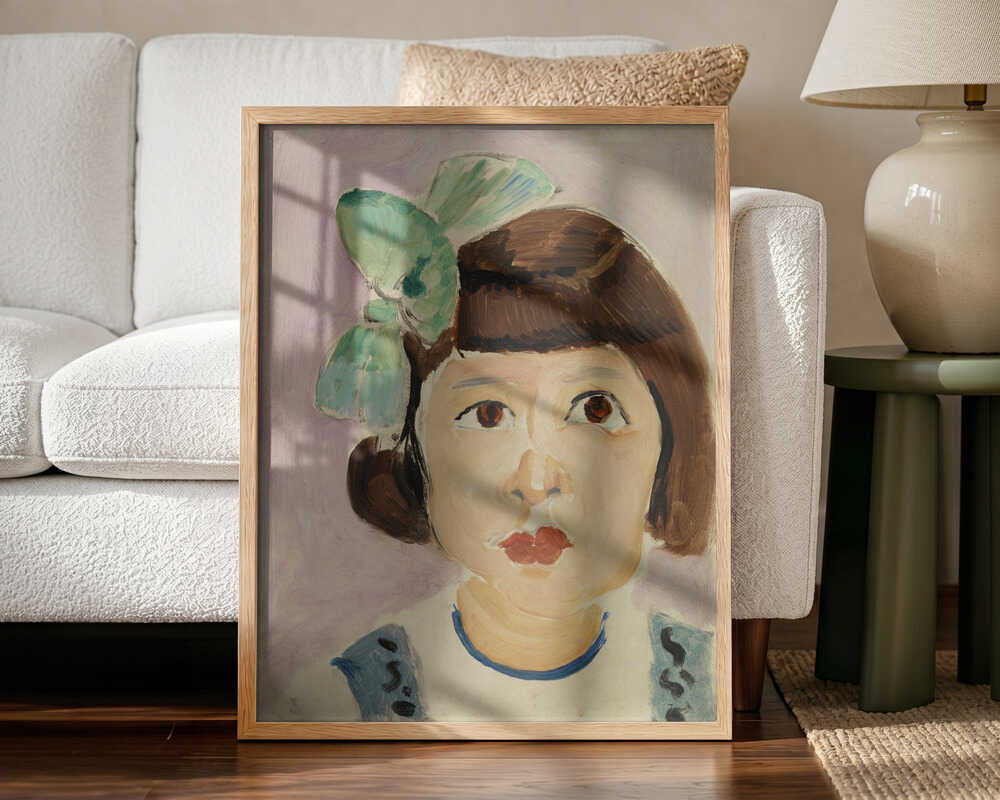 Henri Matisse's Head of a Young Girl (tête De Fillette) (1917) Henri Matisse