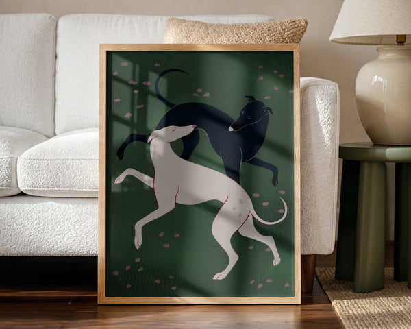 Elegant Greyhound Pair