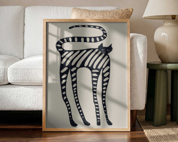 Striped Whimsical Cat