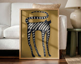Elegant Striped Cat