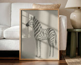 Serene Striped Zebra Art Print UK — Abstract Calm Wall Art — Bedroom — Wall It All Prints