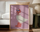 Chic Goose Fashion Art Print UK — Animal Minimal Wall Art — Living Room — Wall It All Prints