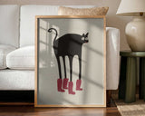 Funny Black Cat Boots