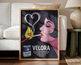 Chic Woman Smoking Heart