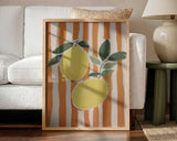 Fresh Striped Lemons