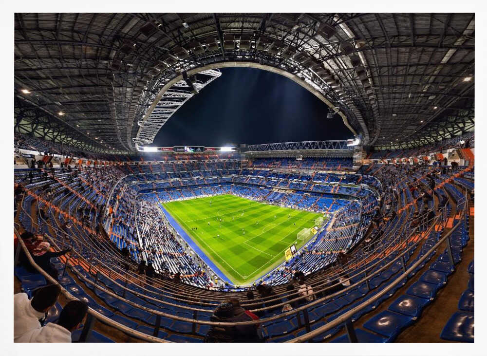 Night Football Stadium Art Print UK — City Vibrant Wall Art — Living Room — Wall It All Prints