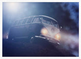Misty Night Van Art Print UK — Dark Moody Vibrant Wall Art — Living Room — Wall It All Prints