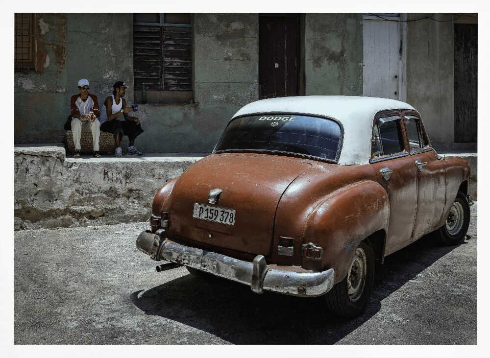 Vintage Havana Car Art Print UK — Vintage Vibrant Wall Art — Living Room — Wall It All Prints