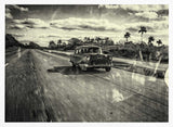 Classic Cuba Taxi Art Print UK — Landscape Dark Wall Art — Living Room — Wall It All Prints
