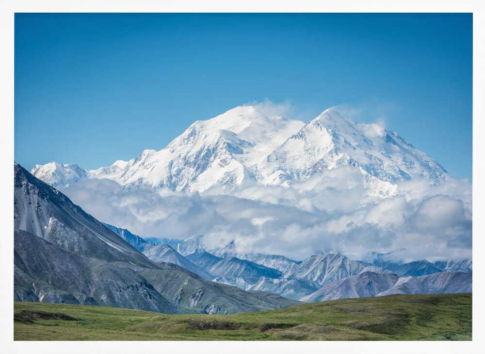 Majestic Alpine Peaks Art Print UK — Landscape Fresh Wall Art — Living Room — Wall It All Prints