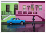 Colorful City Street Reflection Art Print UK — Vintage Vibrant Wall Art — Living Room — Wall It All Prints