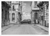 Havana Street Classic Car Art Print UK — Vintage Dark Wall Art — Living Room — Wall It All Prints