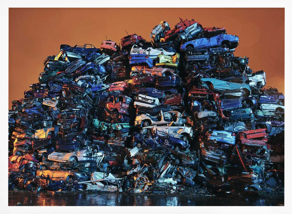 Colorful Car Mountain Art Print UK — Landscape Vibrant Wall Art — Living Room — Wall It All Prints