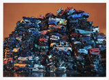 Colorful Car Mountain Art Print UK — Landscape Vibrant Wall Art — Living Room — Wall It All Prints