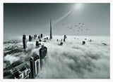 Dubai City Above Clouds