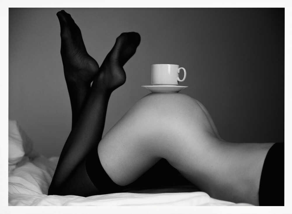 Elegant Coffee Legs Art Print UK — Portrait Calm Wall Art — Bedroom — Wall It All Prints
