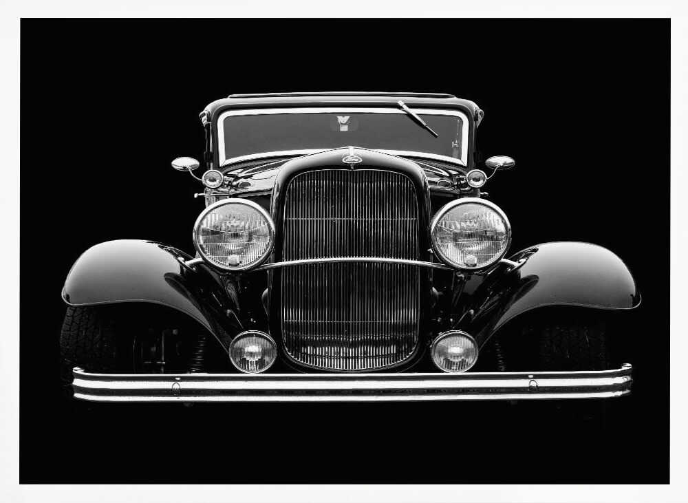 Elegant Classic Automobile Art Print UK — Vintage Dark Wall Art — Living Room — Wall It All Prints