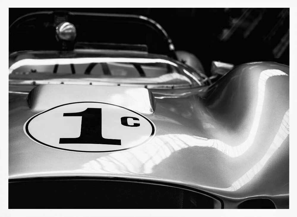 Classic Race Car Art Print UK — Vintage Dark Wall Art — Living Room — Wall It All Prints