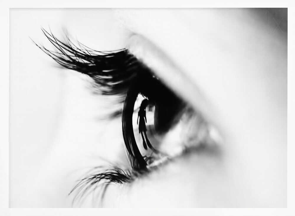 Eye's Inner Reflection Art Print UK — Abstract Dark Wall Art — Living Room — Wall It All Prints